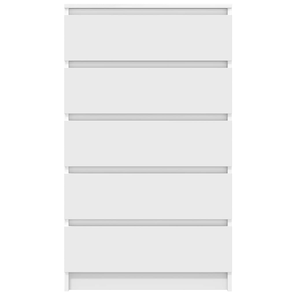 Schubladenschrank Weiß 60x36x103 cm Holzwerkstoff